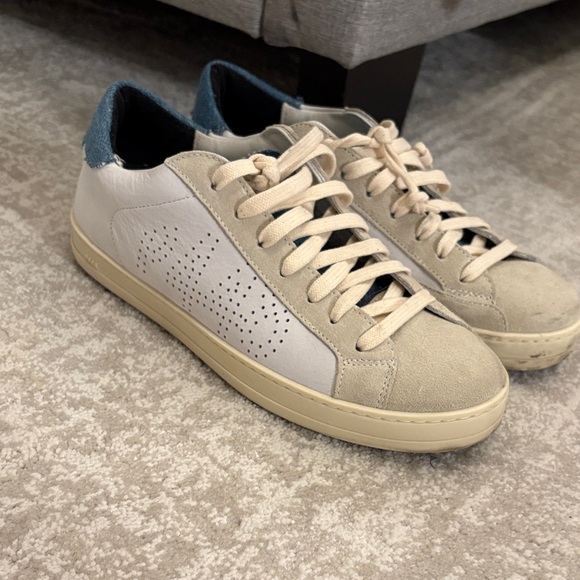 Gently Worn P448 John denim sneakers - Picture 1 of 5